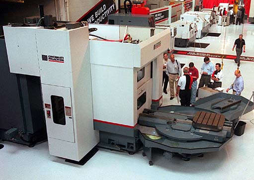 Cincinnati Maxum machine prepared for field service